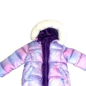 New never worn Pastel multicolor winter girls toddler jacket